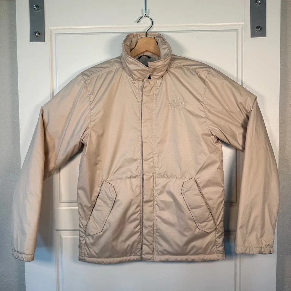 The North Face Men's Circular Design Beige Puffer Jacket